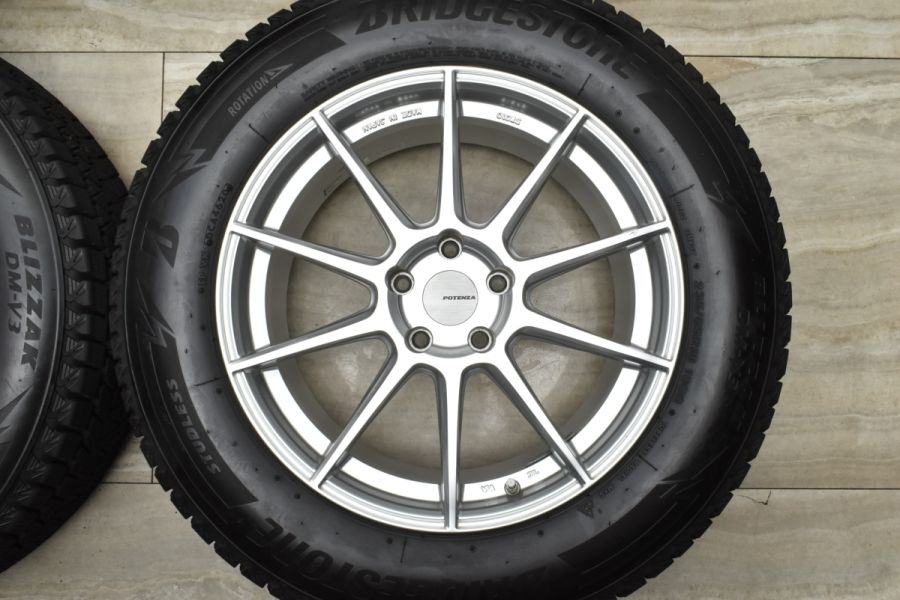 使用半年　美品　POTENZA SW010 18インチ BRIDGESTONE POTENZA SW010 18inch 8.5J offset+48mm PCD114.3mm