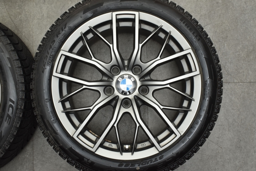 美品】ユーロバーン MTX 17in 7.5J +47 PCD120 ピレリ アイスゼロ 225/45R17 BMW F20 E87 1シリーズ  F22 F23 2シリーズ 純正サイズ 中古 スタッドレスタイヤホイールセット | パーツ販売ナンバーワン