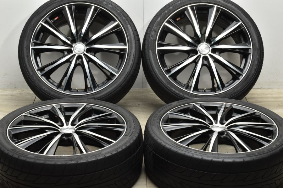 程度良好品】WEDS LEONIS WX 18in 7J+47 PCD100 NITTO NT555 エクストリーム ZR 225/40R18 プリウス  カローラスポーツ BRZ インプレッサ 中古 タイヤホイールセット | パーツ販売ナンバーワン