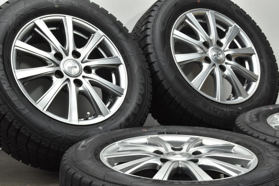 【ノア ヴォクシー ステップワゴンなどに】DOS 15in 6J +52 PCD114.3 グッドイヤー アイスナビ6 195/65R15 アクセラ  プレマシーラフェスタ