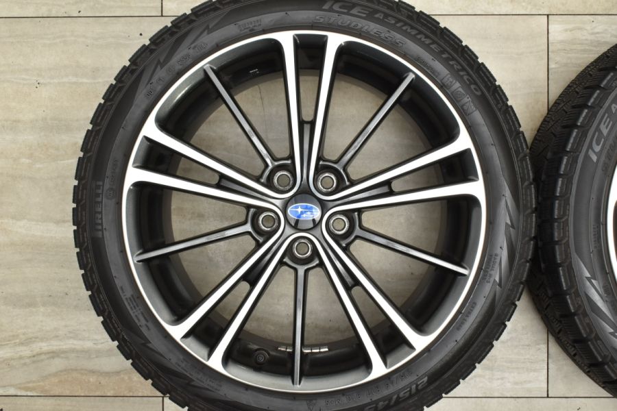 スバル　純正　BRZ 7J+48 2021年ミシュラン　215/45R17 良好品】スバル ZD8 BRZ 純正 18in 7.5J +48 PCD100 ミシュラン