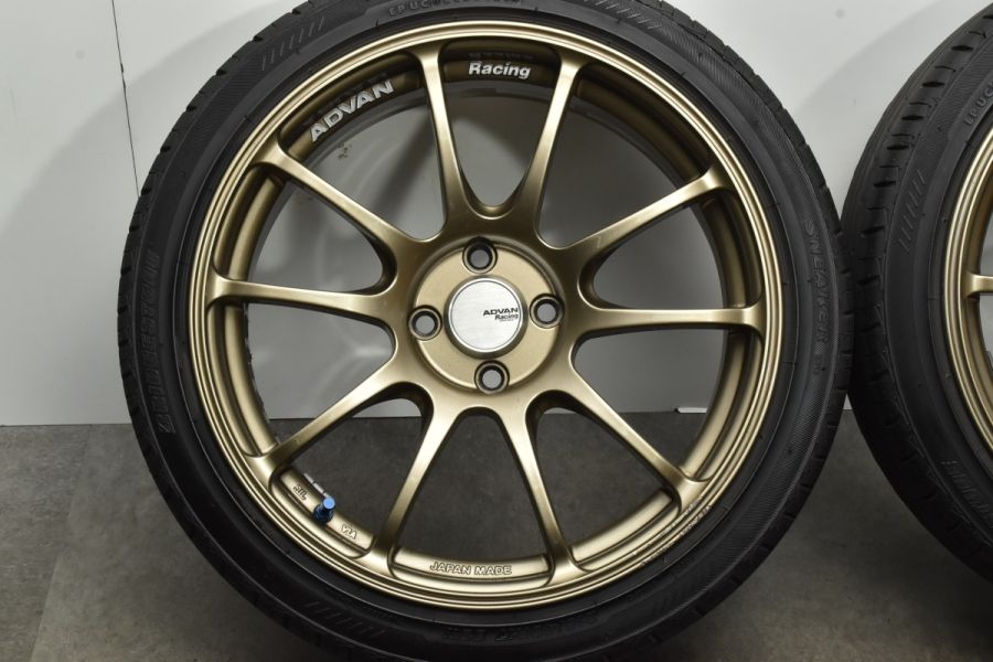 人気 軽量ホイール】ADVAN Racing RZ 17in 7J +42 PCD100 ブリヂストン 205/40R17 215/40R17  MR-S MR-2 ヤリス アクア ロードスター 中古 タイヤホイールセット | パーツ販売ナンバーワン