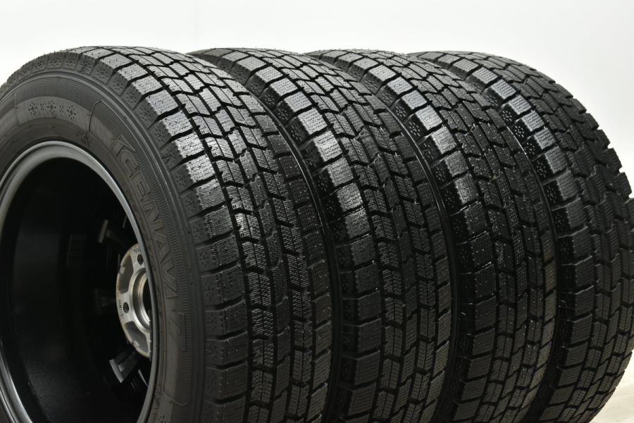 2022年製 バリ溝 美品】DOS 14in 5.5J +38 PCD100 グッドイヤー アイス