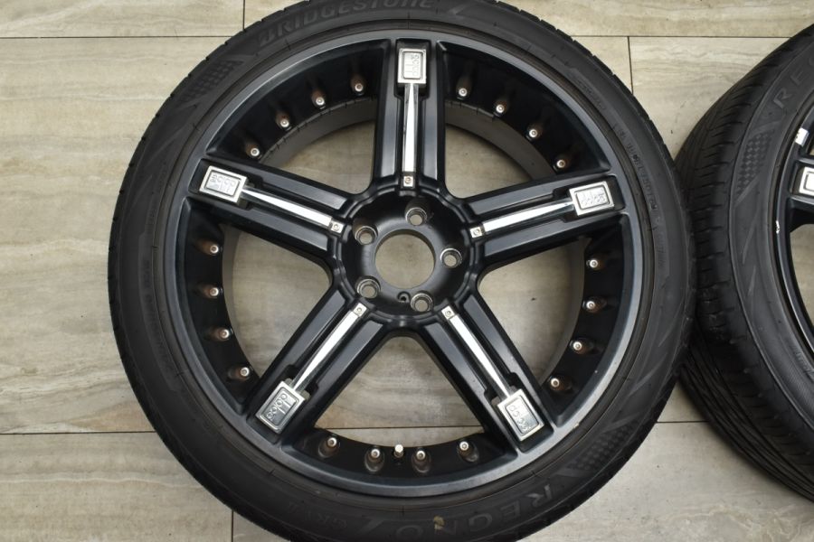 dolce ドルチェ 社外ホイール 22インチ 4本 9.5J5HPCD114.3+45 ブラック ハリアー ムラーノ レクサスRX等　(VHF372)クレジットカード QRコード決済可能 dolce ドルチェ 社外ホイール 22インチ 4本 9.5J5HPCD114.3+45
