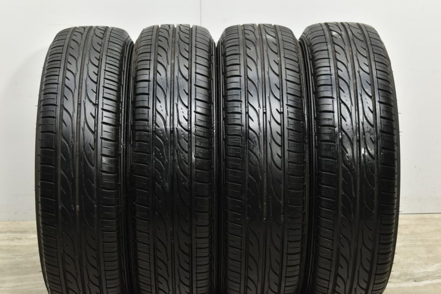 【バリ溝】スズキ ワゴンR 純正 13in 4J +45 PCD100 ダンロップ EC202 155/65R13 アルト スペーシア MRワゴン  ラパン 流用