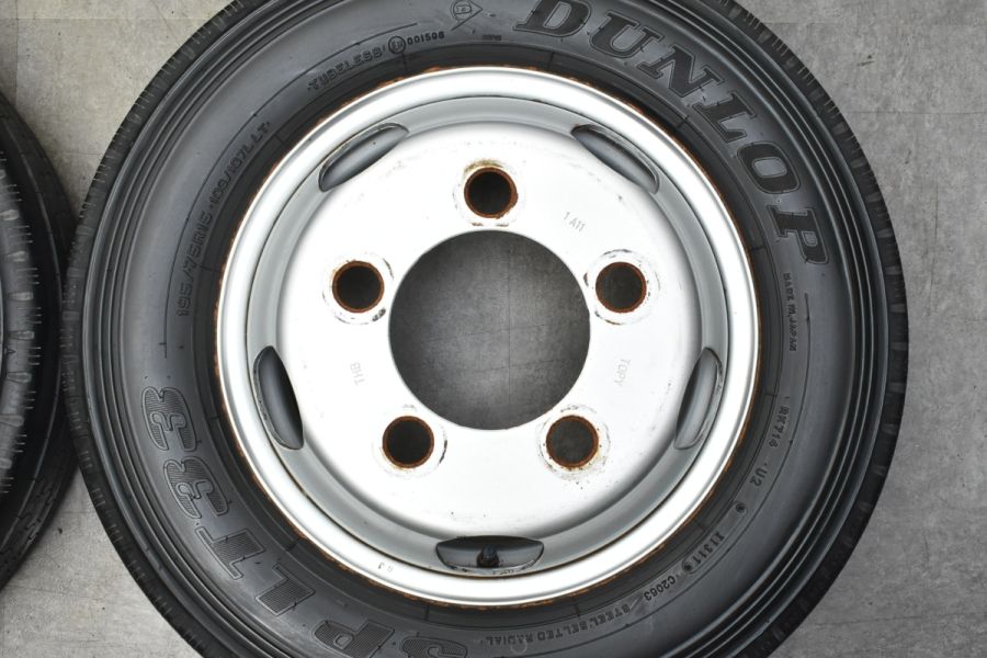 TOPY THB 15in 5J 110 PCD203.2 ダンロップ SP LT33 195/75R15 LT 6本セット ダイナ トヨエース  クイックデリバリー デュトロ