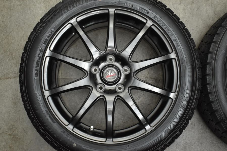 9.5分山 ICE NAVI 7 17インチ 215/50R17 PCD114.3 ホイールセット