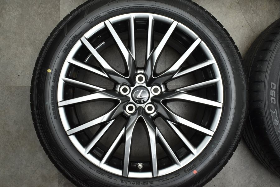 ☆送料込☆2022年製☆バリ溝☆レクサス Fスポーツ風 社外 20インチ 新車外し バリ溝 美品】レクサス RX Fスポーツ 純正 20in 8J +30