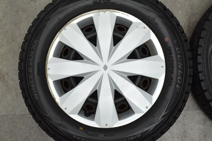 バリ溝 スタッドレス付】トヨタ ヴィッツ ジュエラ 純正 14in 5J  