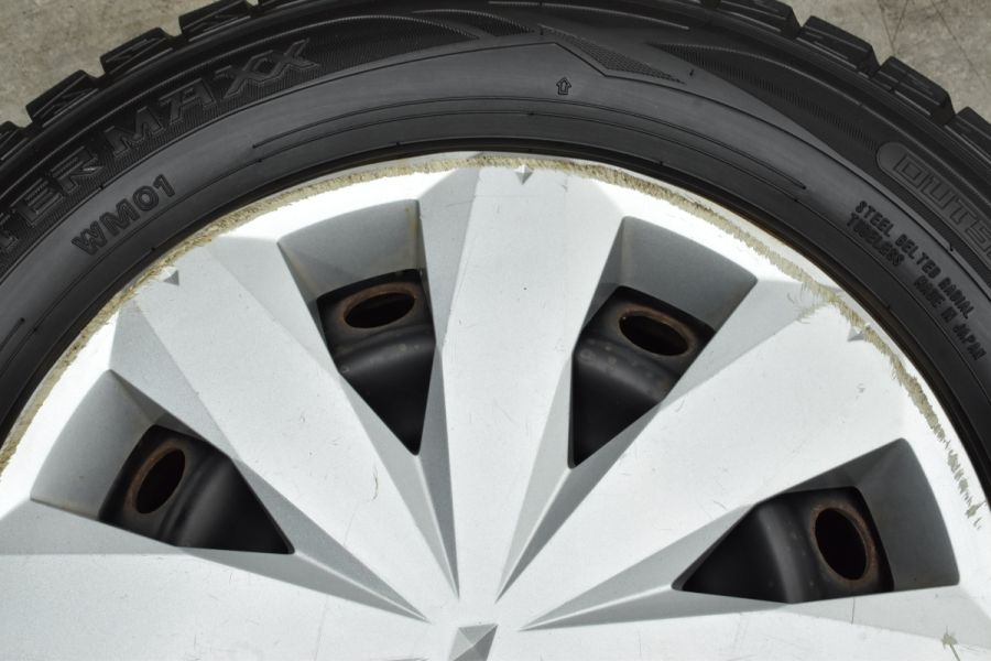 バリ溝 スタッドレス付】トヨタ ヴィッツ ジュエラ 純正 14in 5J  