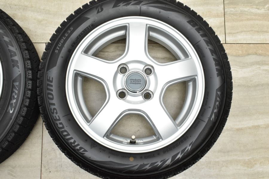 バリ溝 軽自動車サイズ】TRIP 14in 4.5J +45 ブリヂストン ブリザック 