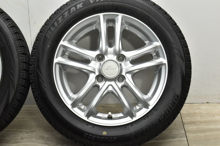 2021年製 バリ溝 美品】Linz 14in 4.5J +45 PCD100 ブリヂストン ブリザック VRX 155/65R14 N-BOX  N-ONE サクラ ワゴンR タント ムーヴ 中古 スタッドレスタイヤホイールセット | パーツ販売ナンバーワン