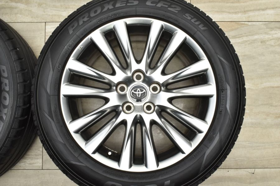 良好品】トヨタ 60 ハリアー 純正 18in 7.5J +45 PCD114.3 トーヨー