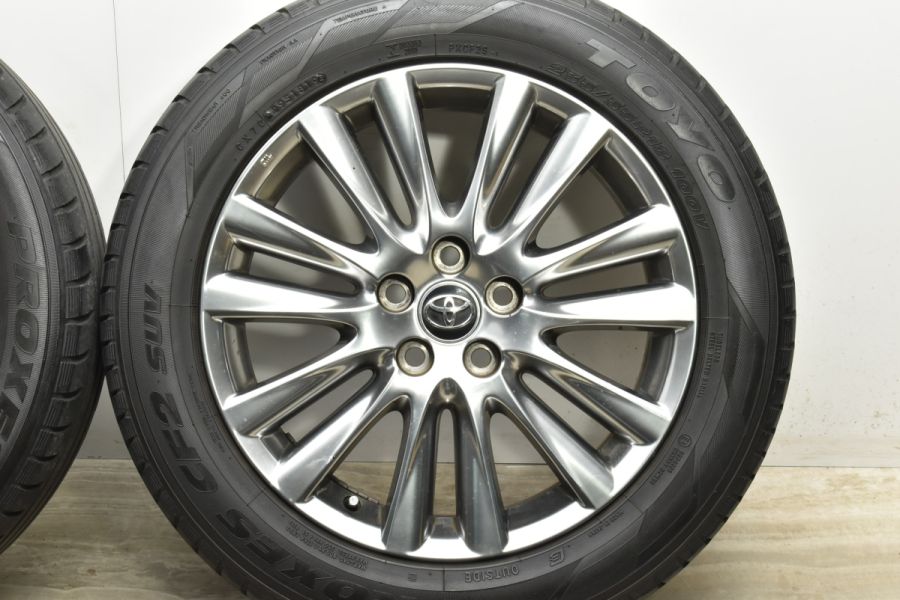 良好品】トヨタ 60 ハリアー 純正 18in 7.5J +45 PCD114.3 トーヨー