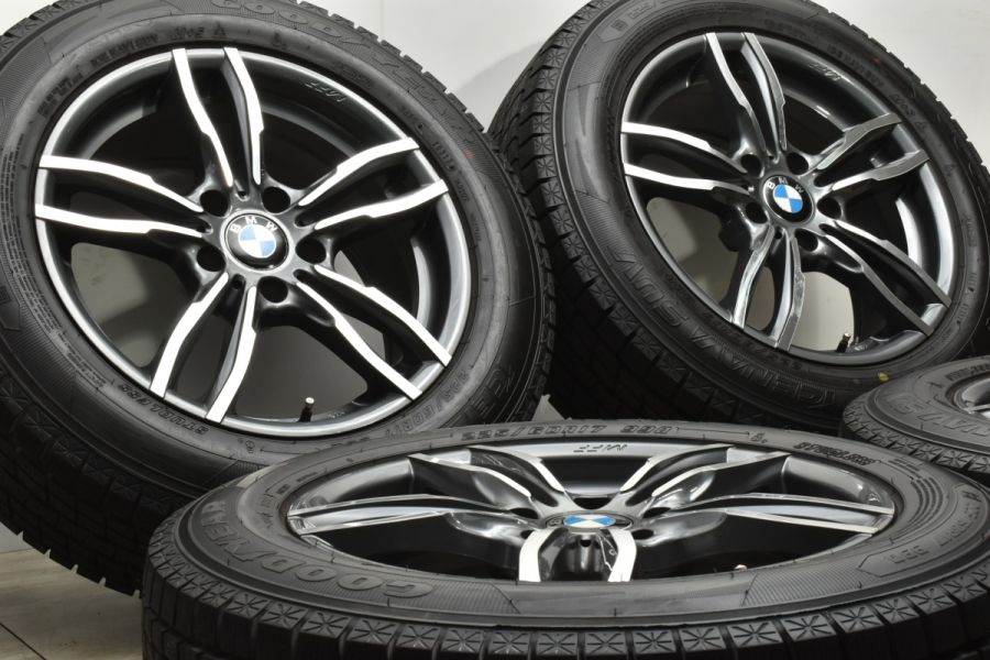 MAK LUFT FFホイール17インチ4本+スタッドレス付き バリ溝 美品】MAK LUFT FF 17in 7.5J +32 PCD120 グッドイヤー アイス