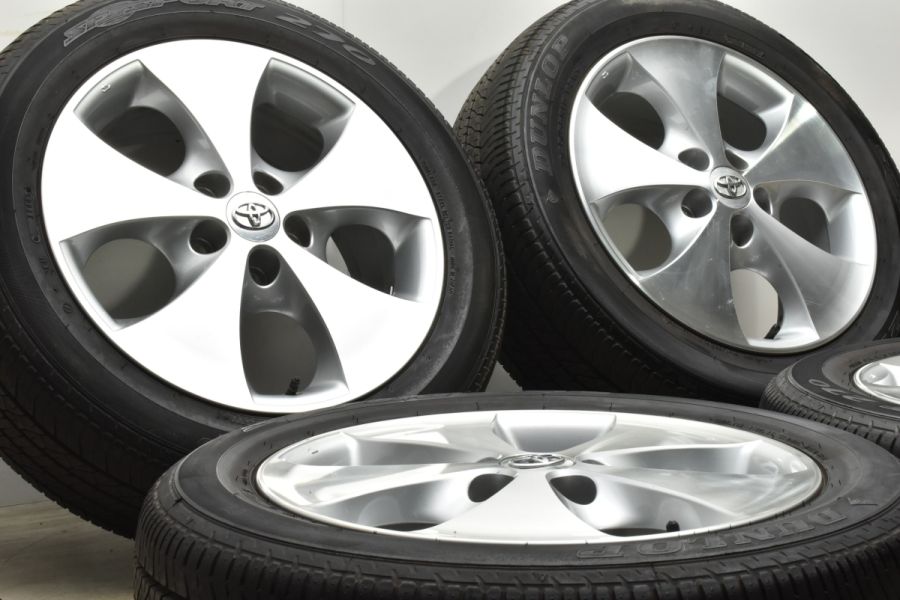 【美品】トヨタ 10 アルファード 純正 17in 7JJ +45 PCD114.3 ダンロップ 225/55R17 ヴェルファイア スタッドレス用にも