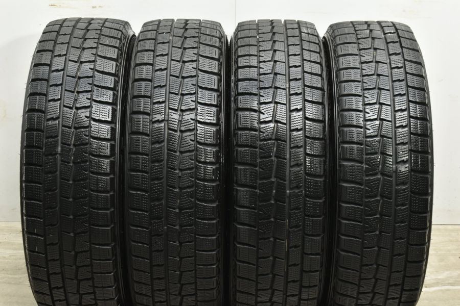 【美品 バリ溝】ユーロスピード 15in 5.5J +50 PCD100 ダンロップ ウィンターマックス WM01 175/65R15 アクア  フィット キューブ スイフト