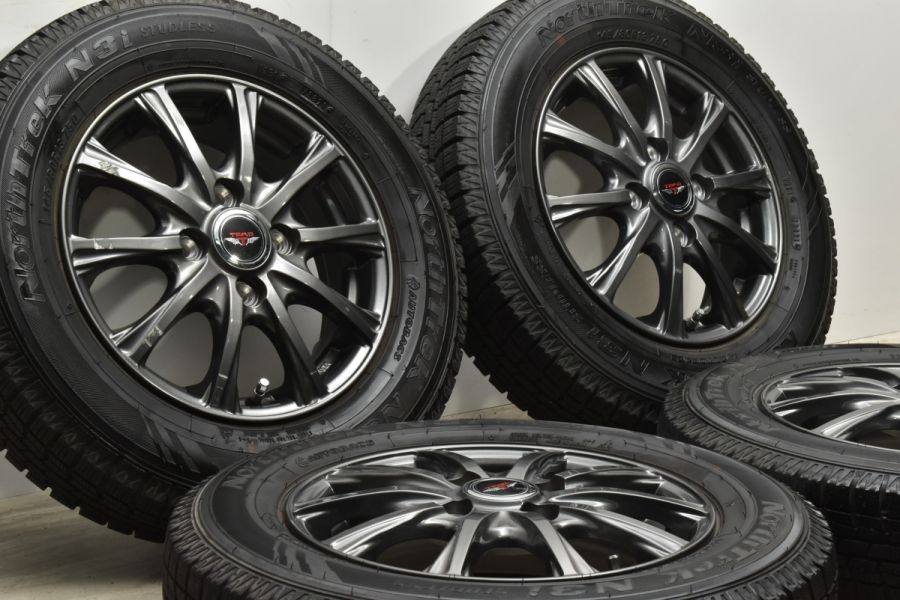 【バリ溝】TEAD 13in 4.00B +45 PCD100 ノーストレック N3i 145/80R13 N-BOX WGN モコ アルト ワゴンR  スペーシア タント ミラ ムーヴ