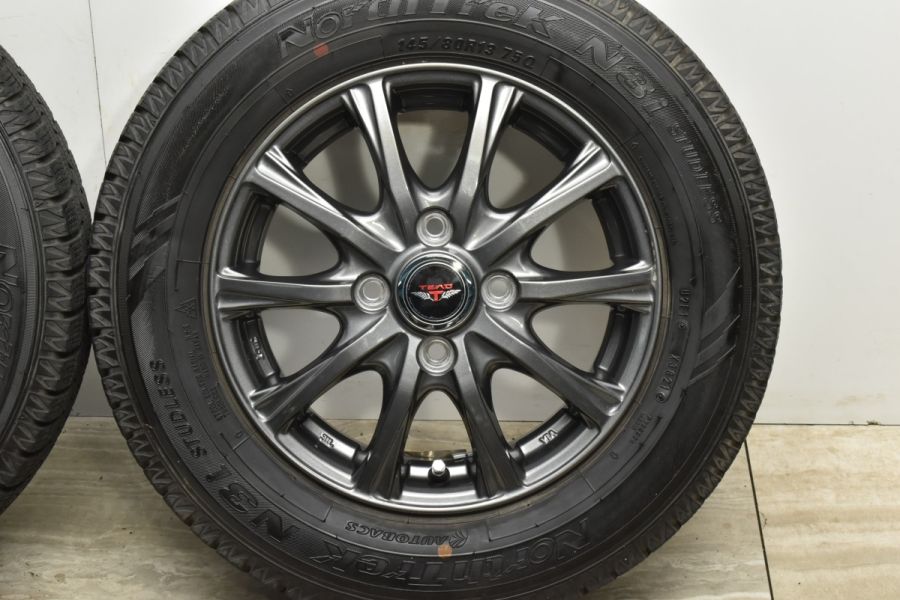 バリ溝】TEAD 13in 4.00B +45 PCD100 ノーストレック N3i 145/80R13 N