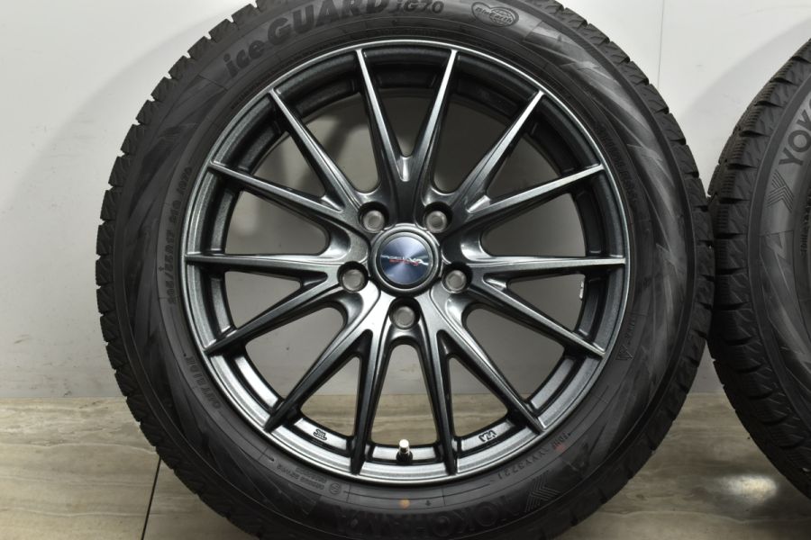 超バリ溝 iG70付 美品】Weds VELVA SPORT2 17in 7J +48 PCD114.3