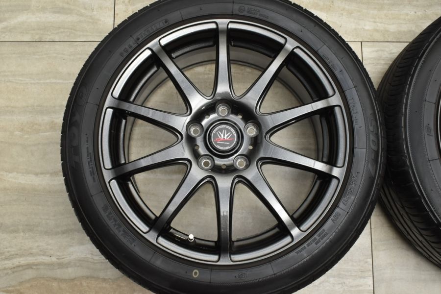 バリ溝 美品】LOXARNY SPORT 17in 7J +55 PCD114.3 トーヨー SD-7 205 
