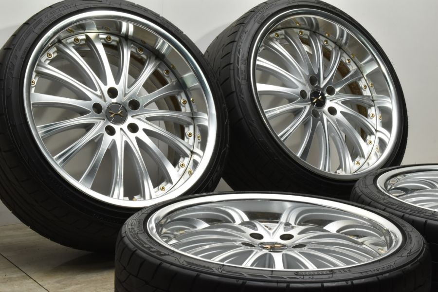 【程度良好品】WEDS MAVERICK 315F 20in 8.5J 9.5J+33 PCD114.3 ニットー NT555 G2  245/35R20 アルファード ヴェルファイア スカイライン