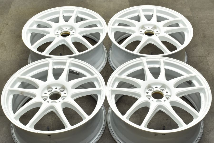 速くおよび自由な エモーション 良好品】WORK 極 86 PCD100 +53 7.5J 18in タイヤ・ホイール
