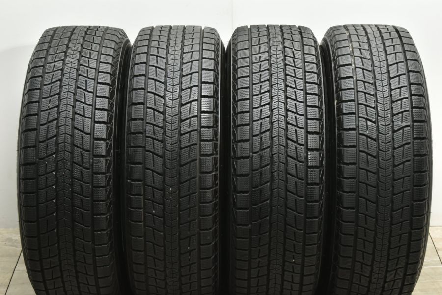 【バリ溝 美品】DUFACT 17in 7J +48 PCD114.3 ダンロップ ウィンターマックス SJ8 225/65R17 エクストレイル  CX-8 CX-5 エスクード 交換用