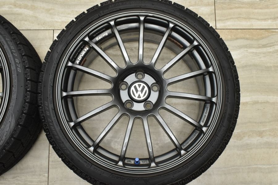 バリ溝】ADVAN Racing RT 17in 7.5J +38 PCD100 ナンカン