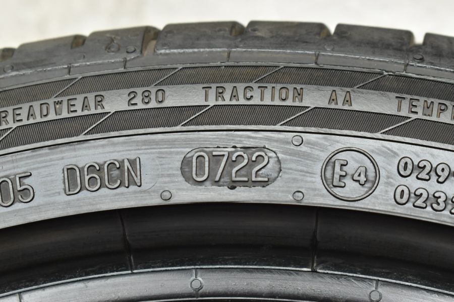 195/45R17 コンチネンタル　バリ溝 2022年製 バリ溝】コンチネンタル コンチスポーツコンタクト5