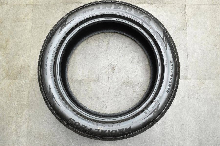 2022年製 バリ溝】ミネルバ F205 235/50R18 4本 レクサス LS UX