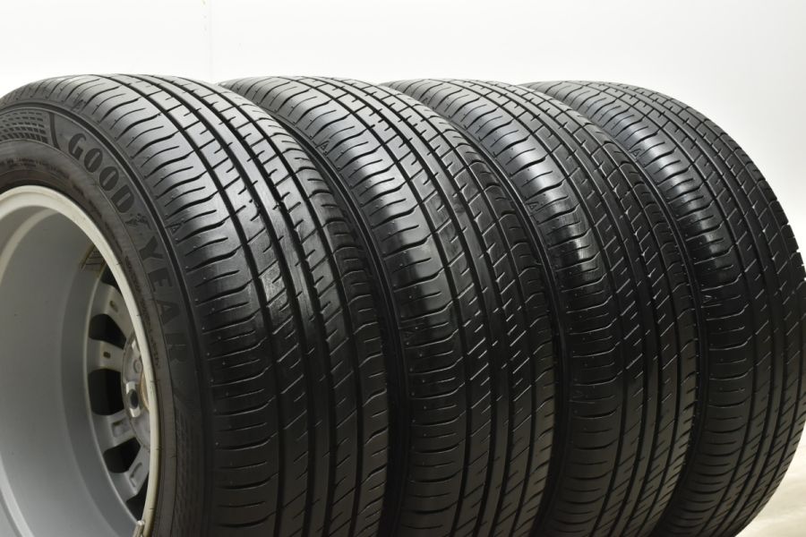 【バリ溝】トヨタ 130 マークX 純正 16in 7J +40 PCD114.3 グッドイヤー エフィシェントグリップ 215/60R16 カムリ  クラウン エスティマ