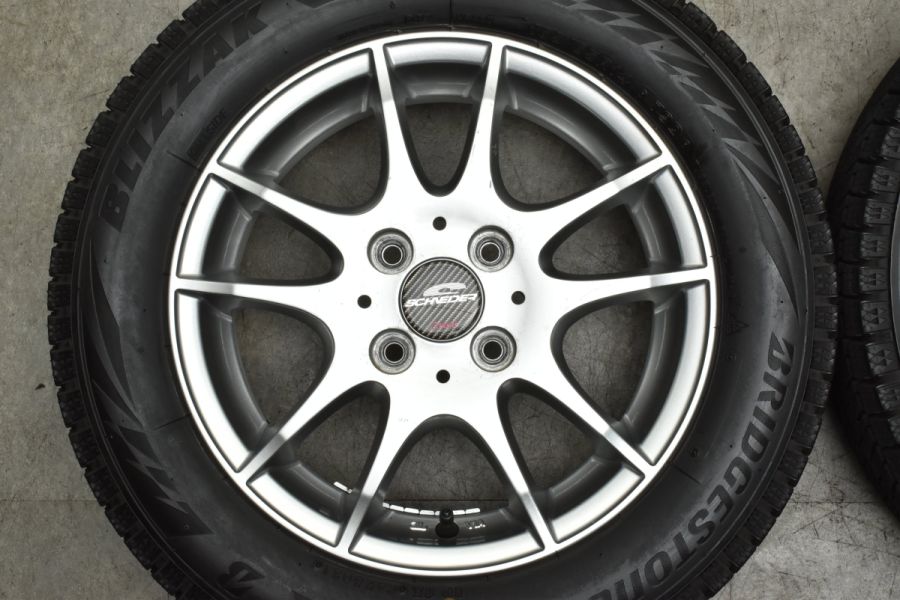 バリ溝 VRX2】シュナイダー 14in 4.5J +43 PCD100 ブリヂストン 