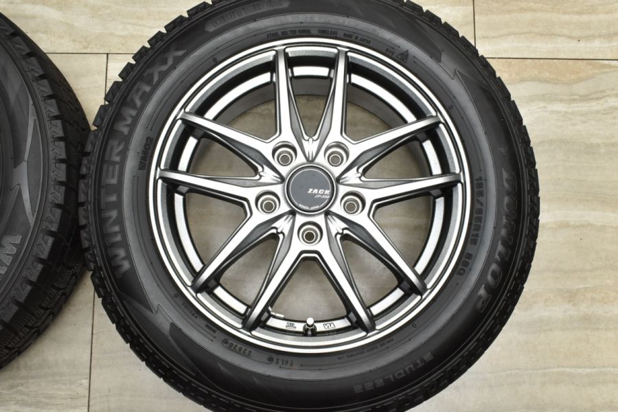 バリ溝 美品】ZACK JP-550 15in 6J +53 PCD114.3 5穴 ダンロップ  