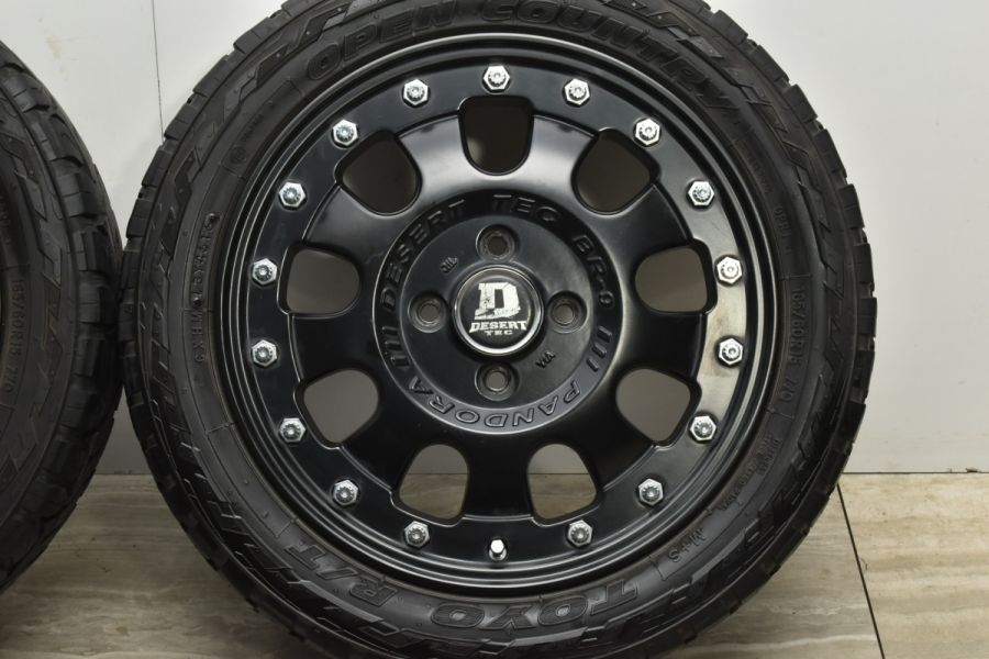 【美品】DESERT TEC BR-9 15in 5J +45 PCD100 トーヨー オープンカントリー R/T 165/60R15 ハスラー  ソリオ キャストアクティバ