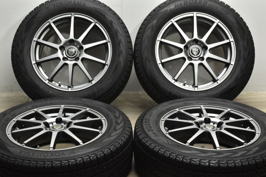 バリ溝 美品】BRANDLE 562 17in 7J +53 PCD114.3 ヨコハマ アイス 