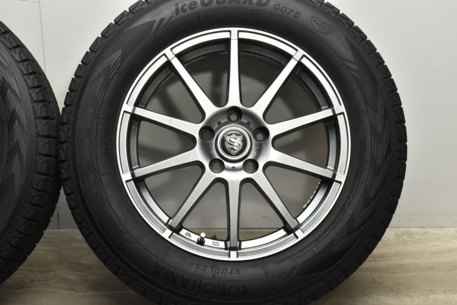 バリ溝 美品】BRANDLE 562 17in 7J +53 PCD114.3 ヨコハマ アイス 