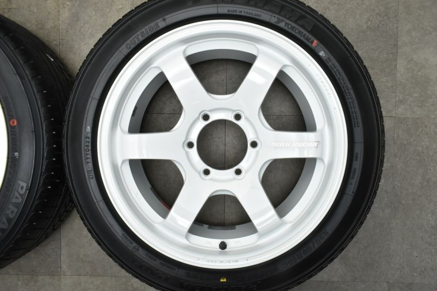 希少 鍛造 美品】RAYS VOLK Racing TE37 SBツアラー 18in 8J +30 PCD139.7 ヨコハマ パラダ PA03 225/50R18  ハイエース レジアス NV350 中古 タイヤホイールセット | パーツ販売ナンバーワン