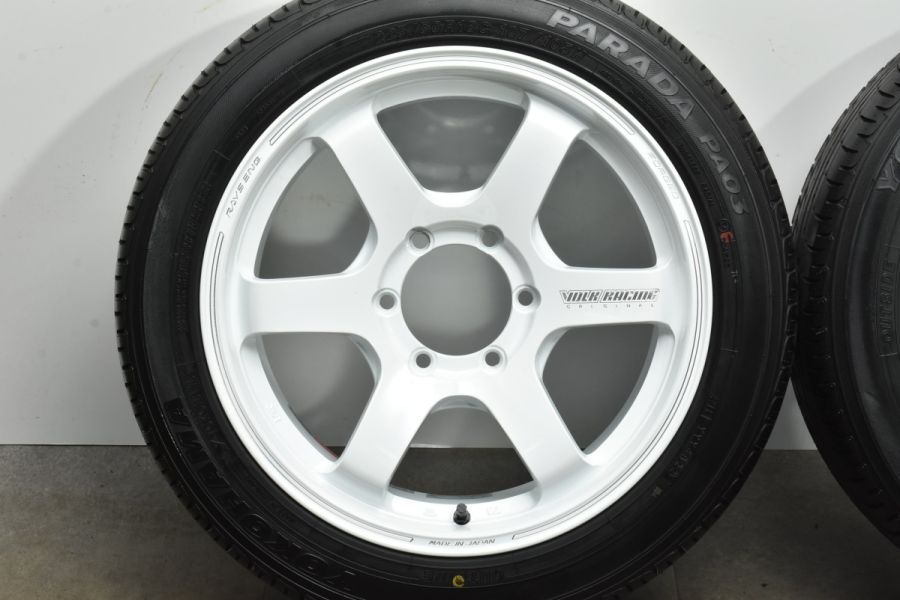 希少 鍛造 美品】RAYS VOLK Racing TE37 SBツアラー 18in 8J +30 PCD139.7 ヨコハマ パラダ PA03  225/50R18 ハイエース レジアス NV350 中古 タイヤホイールセット | パーツ販売ナンバーワン