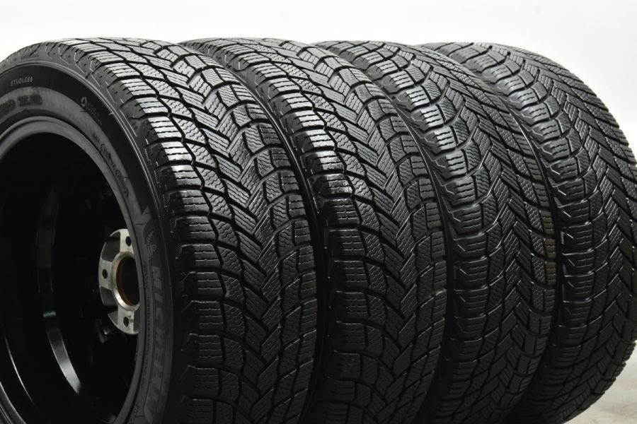 バリ溝 美品】ユーロテック GAYA5 16in 6.5J +25 PCD108 ミシュラン X-ICE SNOW 205/55R16 シトロエン  C3 プジョー 2008 純正サイズ 中古 スタッドレスタイヤホイールセット | パーツ販売ナンバーワン