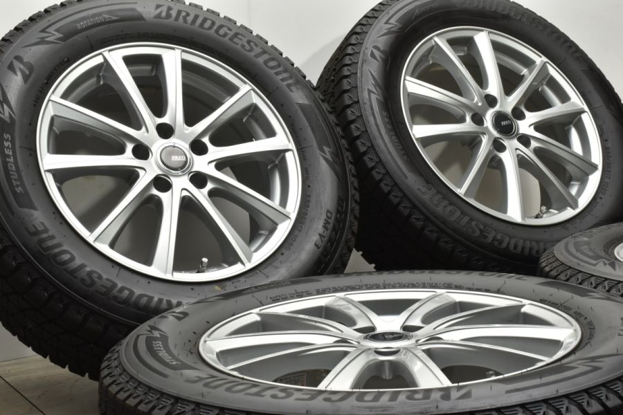 超バリ溝 美品】PREO 17in 7J +38 PCD114.3 ブリヂストン ブリザック