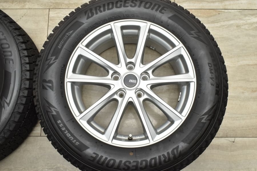 超バリ溝 美品】PREO 17in 7J +38 PCD114.3 ブリヂストン ブリザック