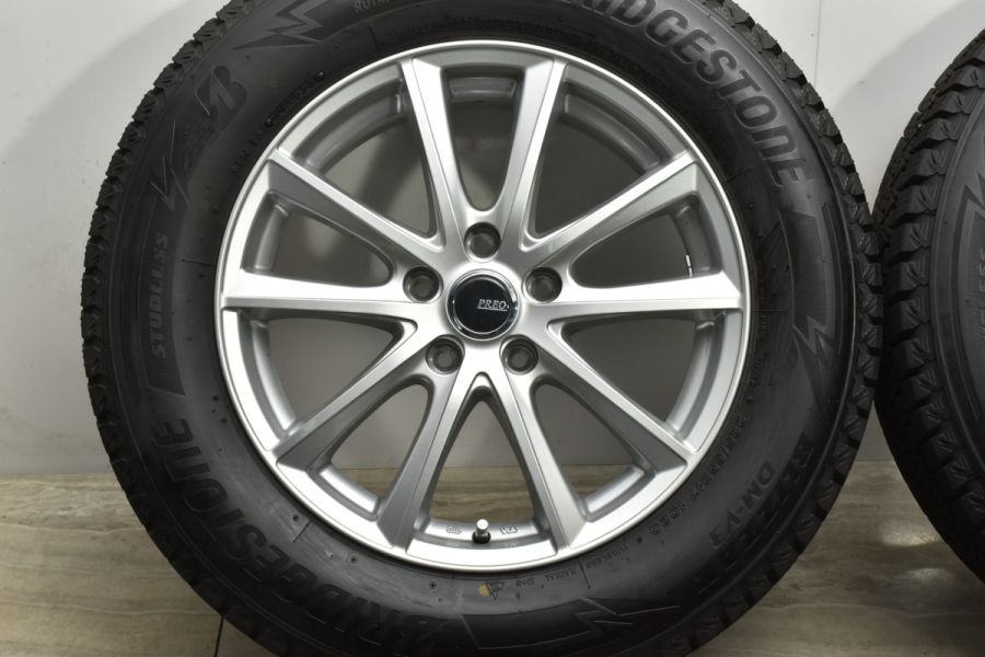 超バリ溝 美品】PREO 17in 7J +38 PCD114.3 ブリヂストン ブリザック