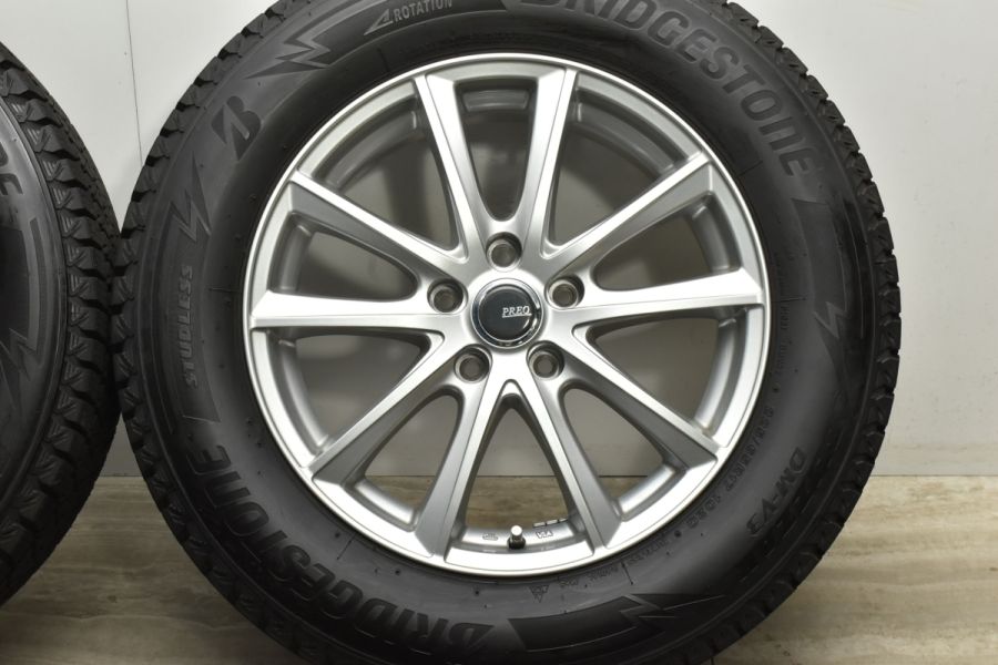 超バリ溝 美品】PREO 17in 7J +38 PCD114.3 ブリヂストン ブリザック