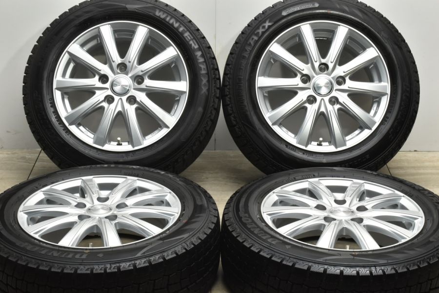 バリ溝】JOKER 15in 6J+53 PCD114.3 ダンロップ ウィンターマックス 