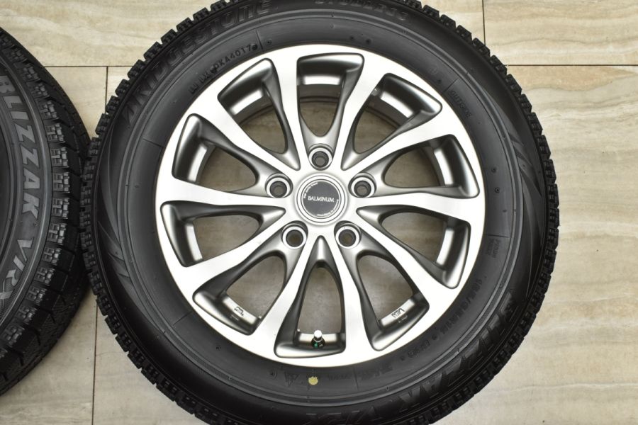 バリ溝 美品】バルミナ TR10 15in 6J +53 PCD114.3 ブリヂストン ブリザック VRX 185/65R15 ホンダ フリード  5穴車 スタッドレス 中古 スタッドレスタイヤホイールセット | パーツ販売ナンバーワン