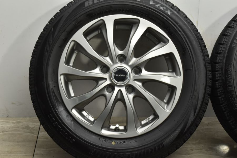 バリ溝 美品】バルミナ TR10 15in 6J +53 PCD114.3 ブリヂストン ブリザック VRX 185/65R15 ホンダ フリード  5穴車 スタッドレス 中古 スタッドレスタイヤホイールセット | パーツ販売ナンバーワン