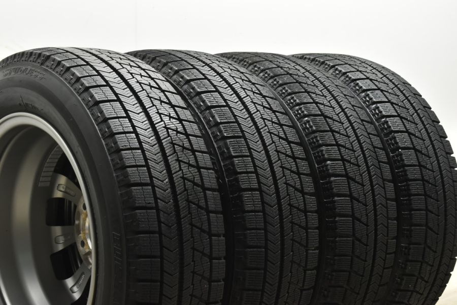 バリ溝 美品】バルミナ TR10 15in 6J +53 PCD114.3 ブリヂストン ブリザック VRX 185/65R15 ホンダ フリード  5穴車 スタッドレス 中古 スタッドレスタイヤホイールセット | パーツ販売ナンバーワン