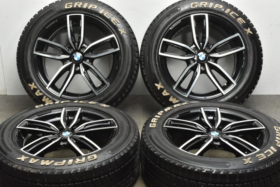 【バリ溝 美品】ケレナーズ Jr GF5 17in 7.5J +52 PCD112 GRIPMAX グリップアイスX 225/55R17 BMW X1  F48 X2 F39 スタッドレス