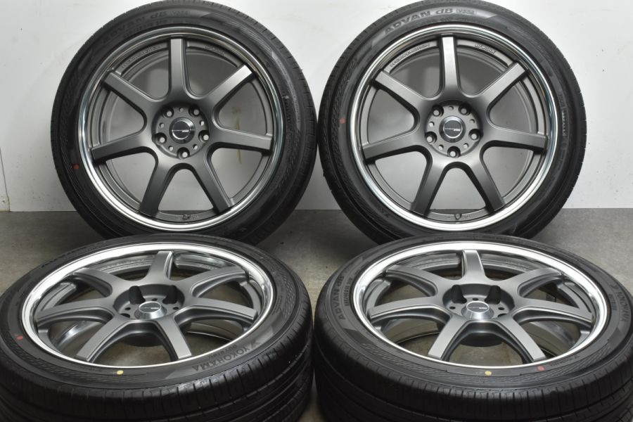 2ピース 人気】WORK EMOTION T7R 2P 18in 8J +47 PCD114.3 ヨコハマ アドバン dB V552  225/45R18 レヴォーグ RX-8 ジューク カムリ 中古 タイヤホイールセット | パーツ販売ナンバーワン